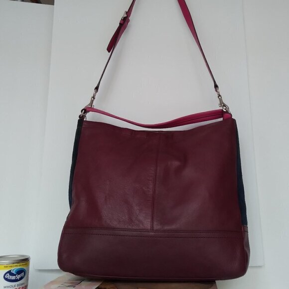 Coach Park Quilted Colorblock Crossbody Satchel Practical Vibrant Statement Bag - Picture 2 of 15